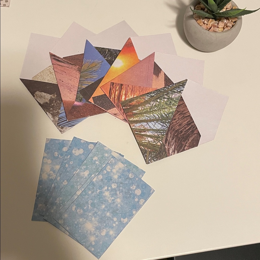 Cards and envelopes - set of 6 NEW